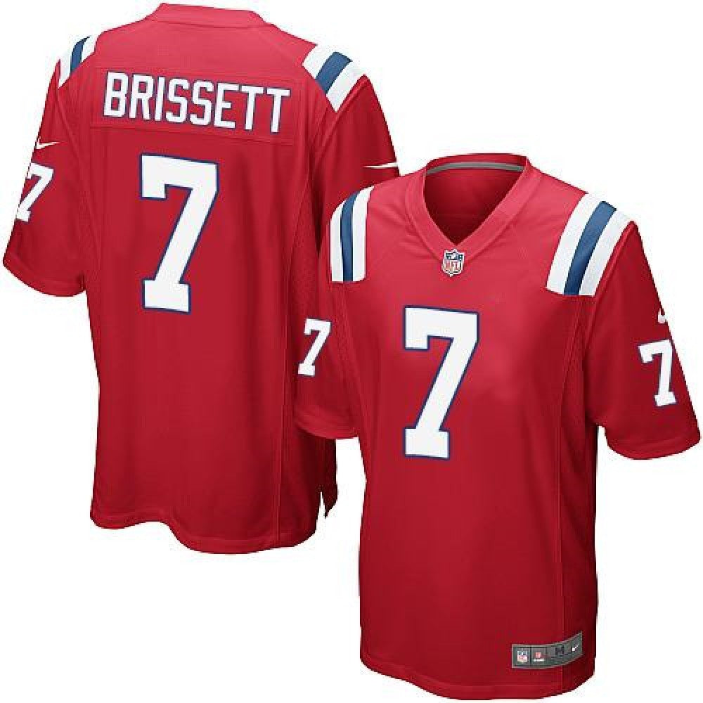 Patriots #7 Jacoby Brissett Red Alternate Youth Stitched NFL Elite Jersey 