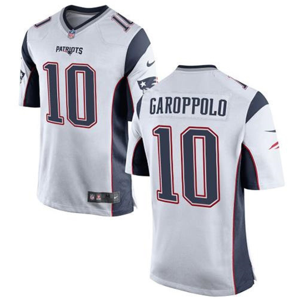 Patriots #10 Jimmy Garoppolo White Youth Stitched NFL New Elite Jersey 