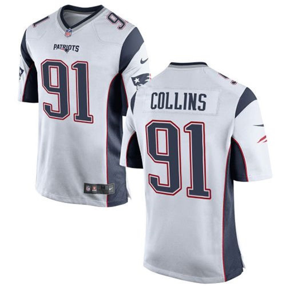 Patriots #91 Jamie Collins White Youth Stitched NFL New Elite Jersey 