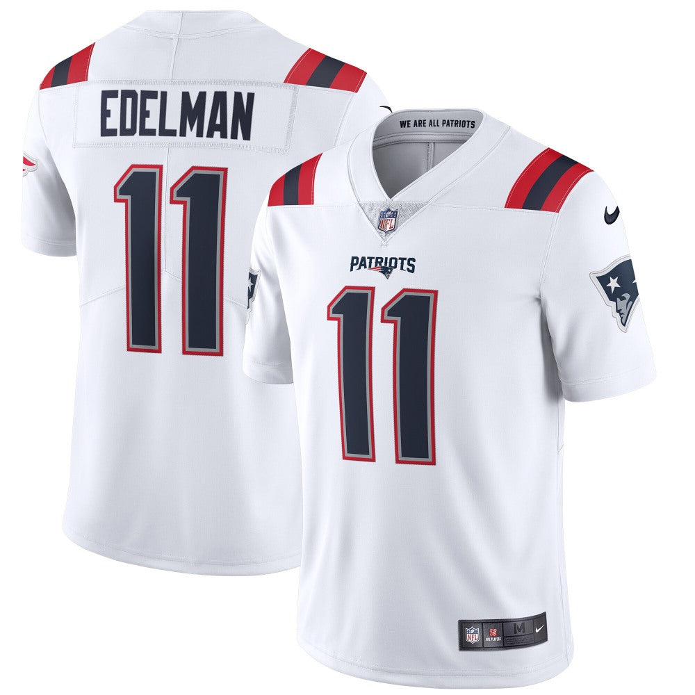 Youth New England Patriots #11 Julian Edelman New White Vapor Untouchable Stitched NFL Jersey 