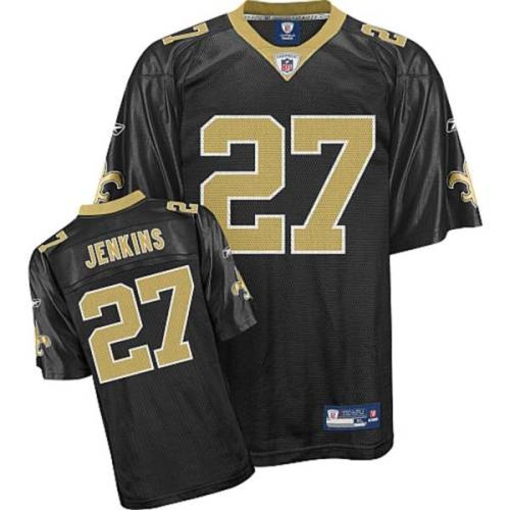 Saints #27 Malcolm Jenkins Black Stitched Youth NFL Jersey 