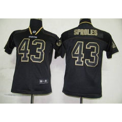 Saints #43 Darren Sproles Lights Out Black Stitched Youth NFL Jersey 