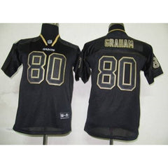 Saints #80 Jimmy Graham Lights Out Black Stitched Youth NFL Jersey 