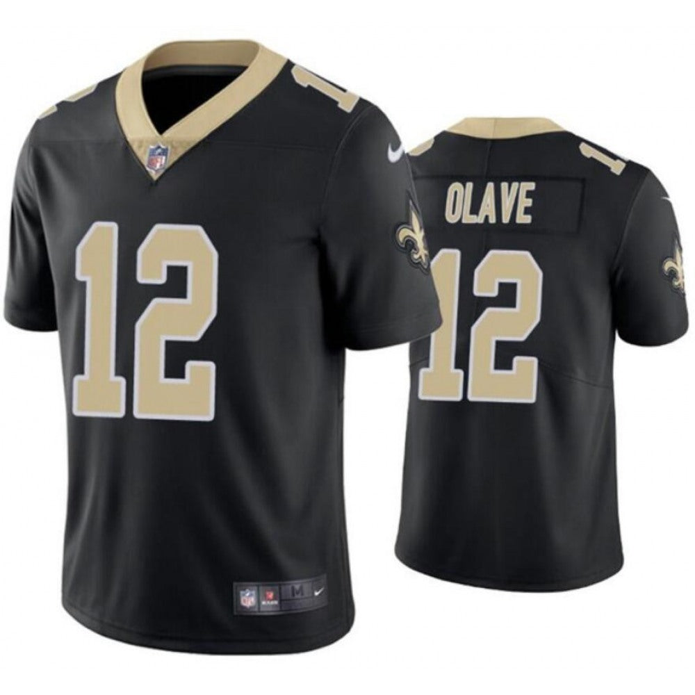 Youth New Orleans Saints #12 Chris Olave Black Vapor Untouchable Limited Stitched Jersey 