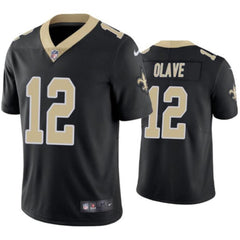 Youth New Orleans Saints #12 Chris Olave Black Vapor Untouchable Limited Stitched Jersey 