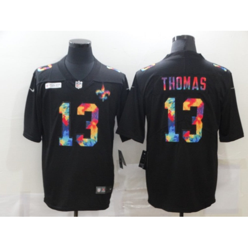 Youth New Orleans Saints #13 Michael Thomas Black Crucial Catch Limited Stitched NFL Jersey 