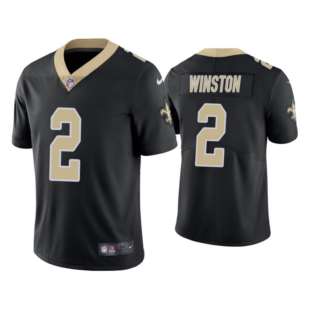 Youth New Orleans Saints #2 Jameis Winston Black Vapor Untouchable Limited Stitched Jersey 