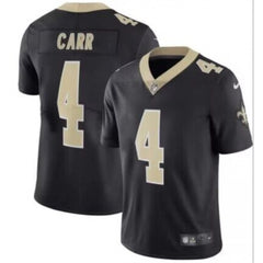 Youth New Orleans Saints #4 Derek Carr Black Limited Rush Stitched NFL Jersey 