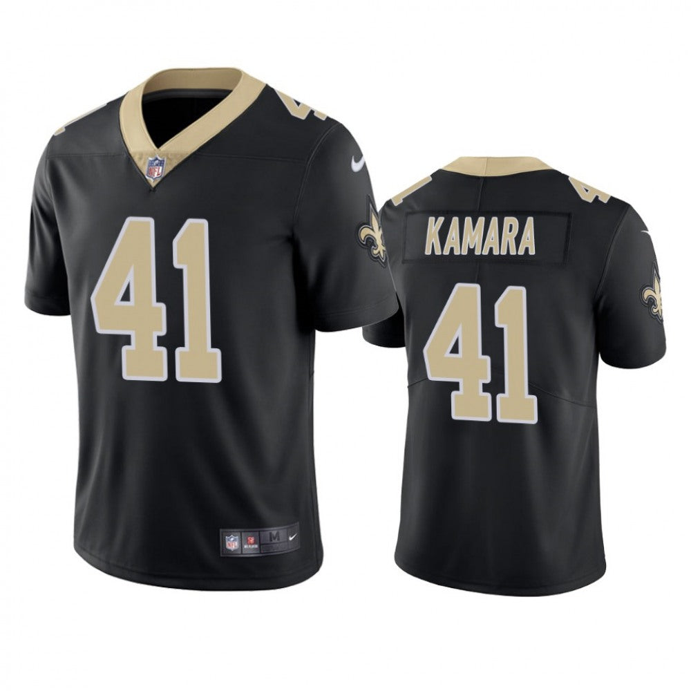 Youth New Orleans Saints #41 Alvin Kamara Black Limited Rush Stitched NFL Jersey 