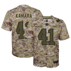 Youth New Orleans Saints #41 Alvin Kamara 2018 Camo Salute to Service Limited Stitched NFL Jersey 
