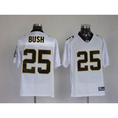 Saints #25 Reggie Bush White Stitched Youth NFL Jersey 