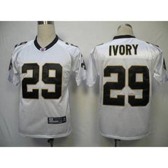 Saints #29 Chris Ivory White Stitched Youth NFL Jersey 