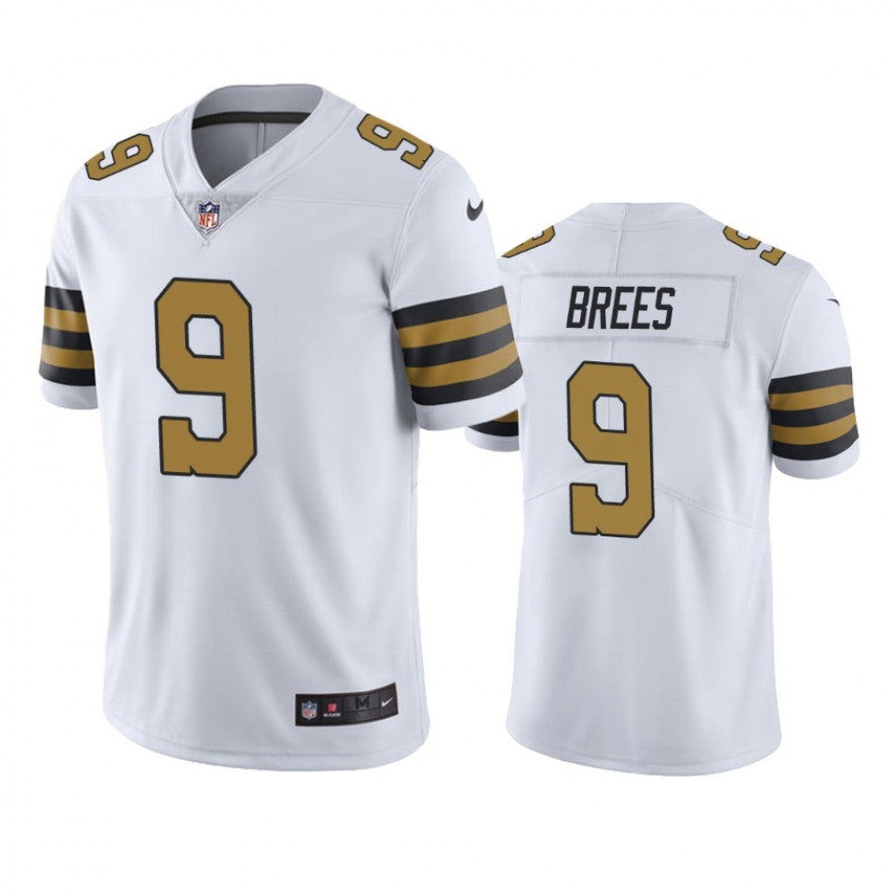 Youth New Orleans Saints #9 Drew Brees White Limited Rush Stitched NFL Jersey 