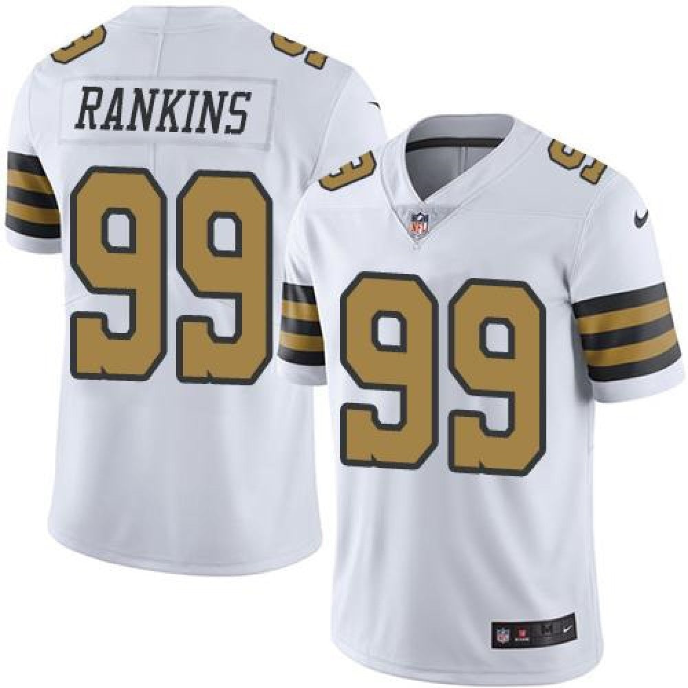 Saints #99 Sheldon Rankins White Youth Stitched NFL Limited Rush Jersey 