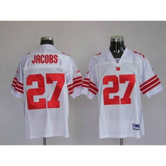 Giants #27 Brandon Jacobs White Stitched Youth NFL Jersey 