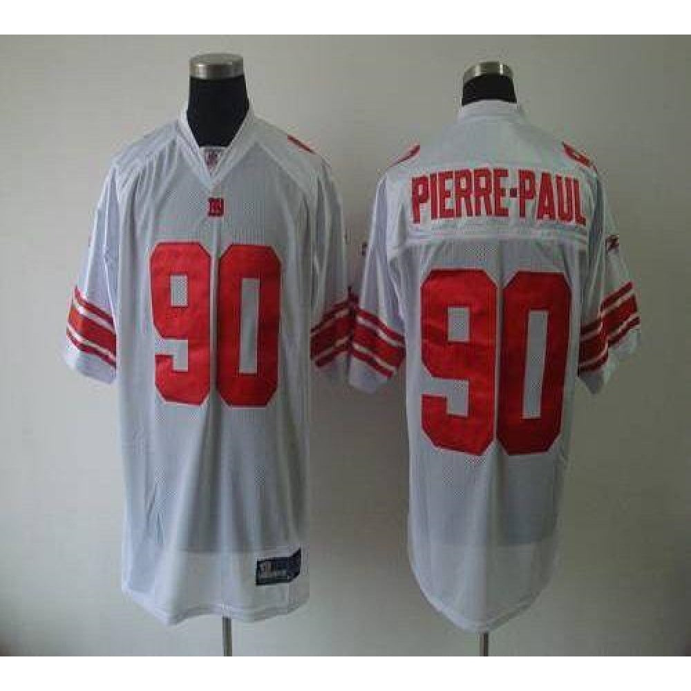 Giants #90 Jason Pierre-Paul White Stitched Youth NFL Jersey 