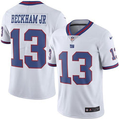 Giants #13 Odell Beckham Jr White Youth Stitched NFL Limited Rush Jersey 