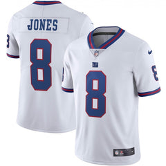 Youth New York Giants #8 Daniel Jones White Color Rush Limited Stitched NFL Jersey 