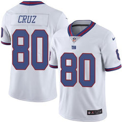 Giants #80 Victor Cruz White Youth Stitched NFL Limited Rush Jersey 