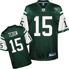 Jets #15 Tim Tebow Green Stitched Youth NFL Jersey 
