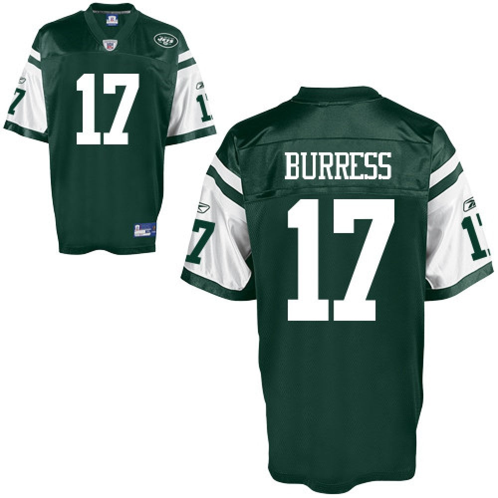 Jets #17 Plaxico Burress Green Stitched Youth NFL Jersey 
