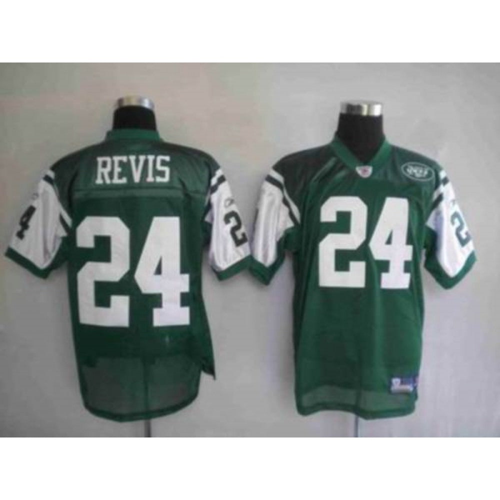 Jets #24 Darrelle Revis Green Stitched Youth NFL Jersey 