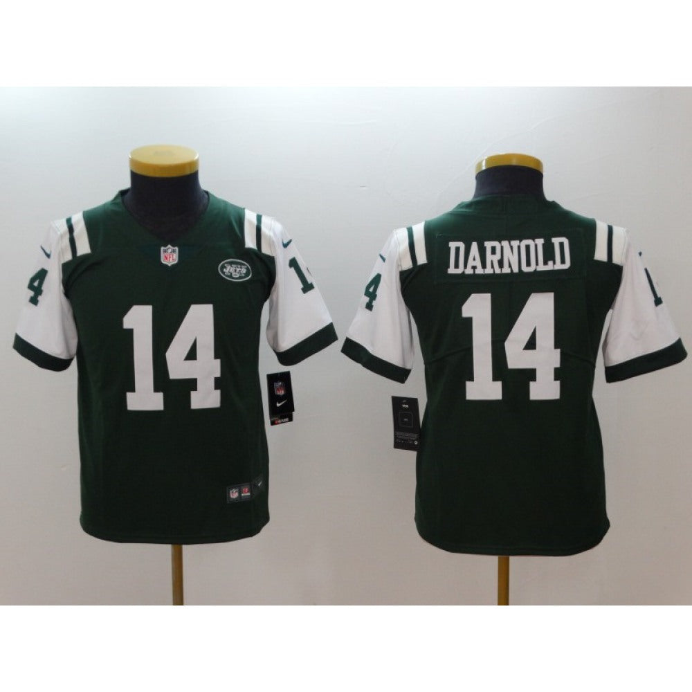 Youth NFL New York Jets #14 Sam Darnold Green 2018 Draft First Round Vapor Untouchable Limited Stitched Jersey 