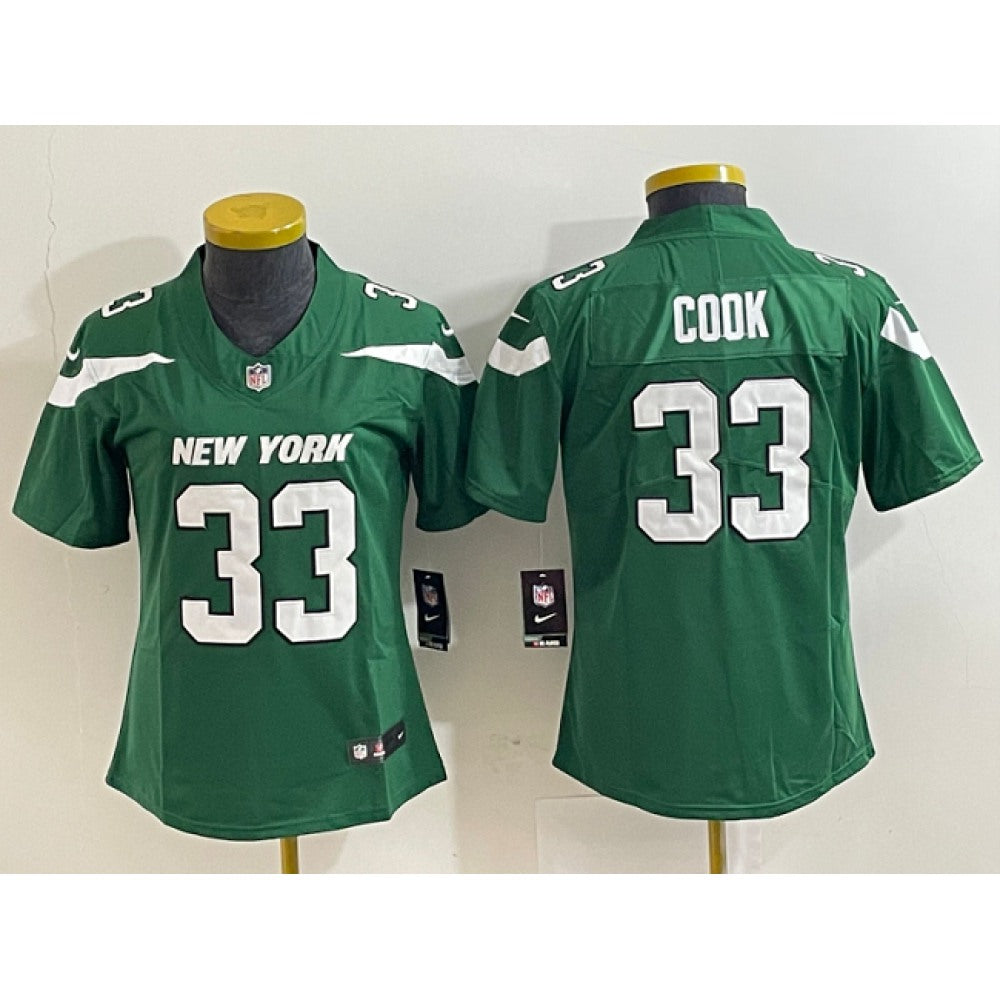 Youth New York Jets #33 Dalvin Cook Green Vapor Untouchable Limited Stitched Jersey 