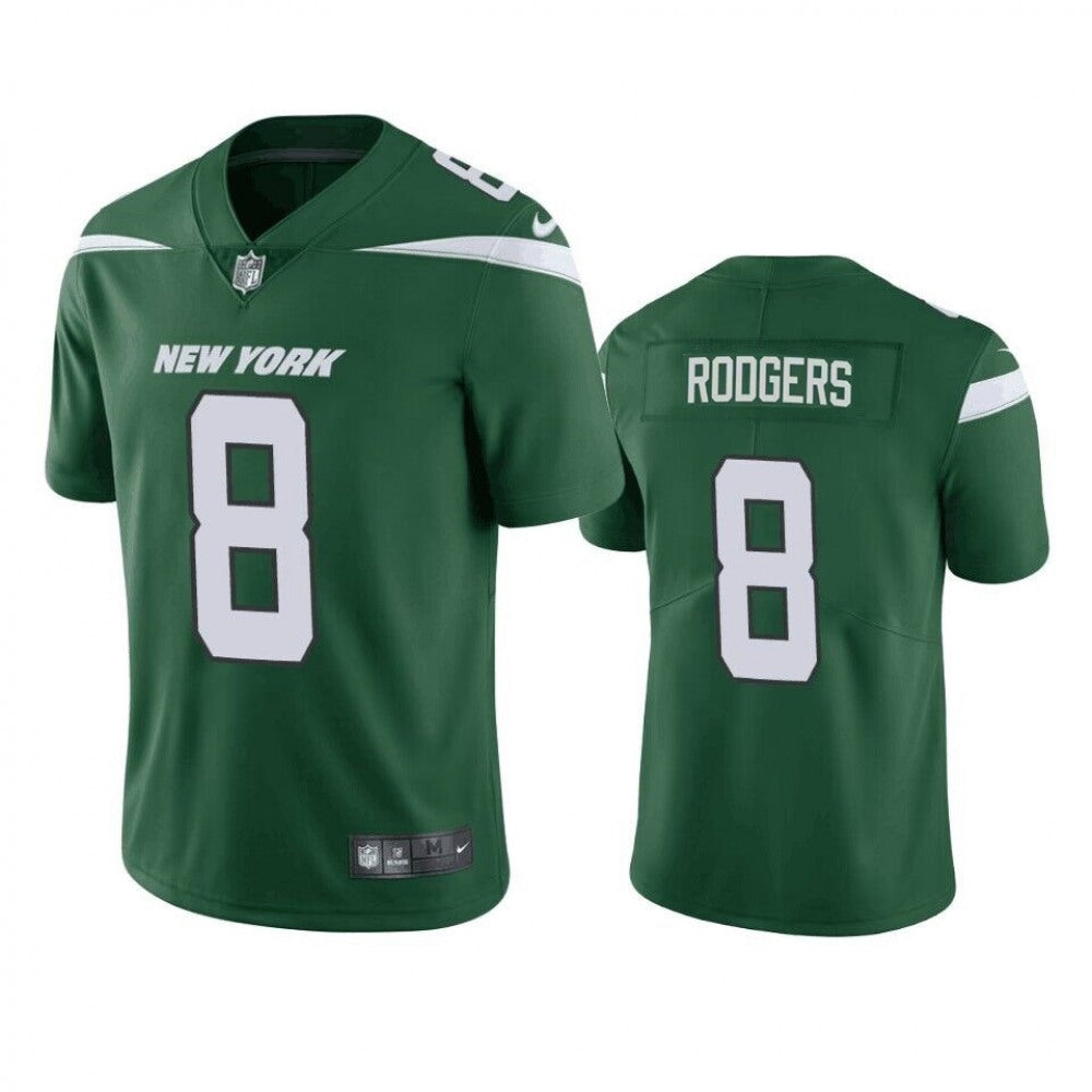 Youth New York Jets #8 Aaron Rodgers Green Vapor Untouchable Limited Stitched Jersey 