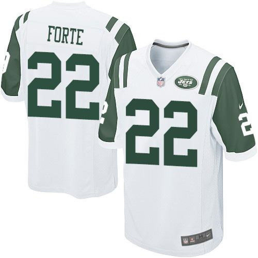 Jets #22 Matt Forte White Youth Stitched NFL Elite Jersey 