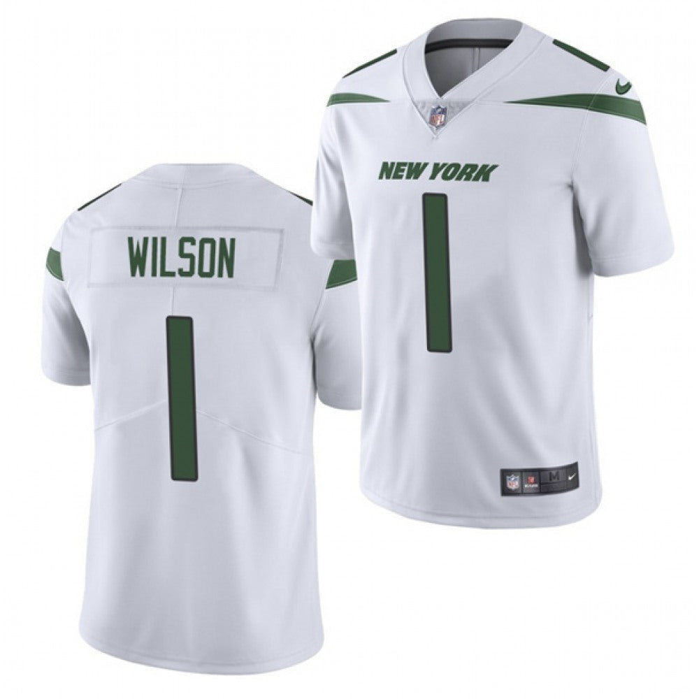 Youth New York Jets #1 Zach Wilson 2021 NFL Draft White Vapor Untouchable Limited Stitched Jersey 