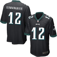 Eagles #12 Randall Cunningham Black Alternate Youth Stitched NFL New Elite Jersey 