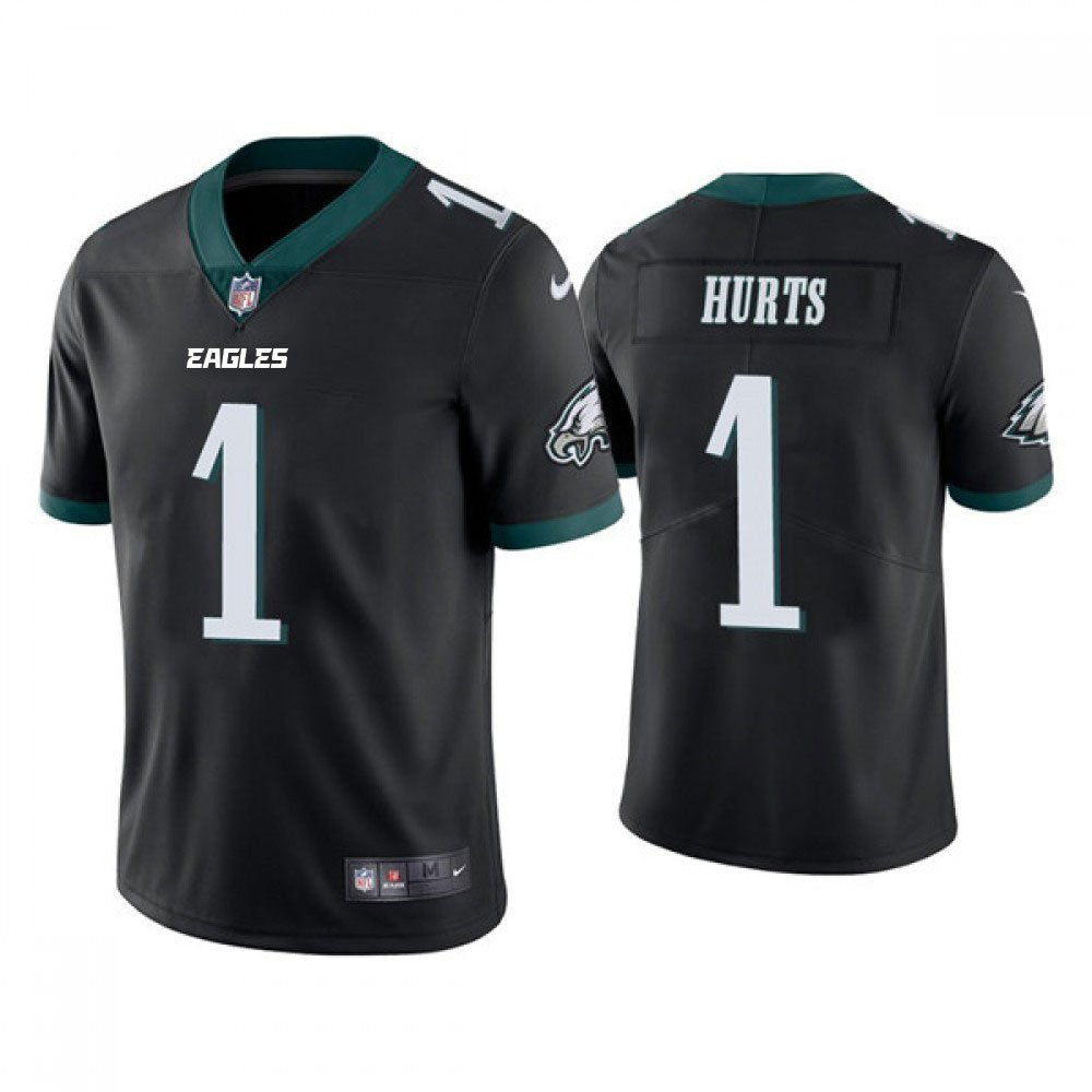 Youth Philadelphia Eagles #1 Jalen Hurts Black Vapor Untouchable Limited Stitched Football Jersey 