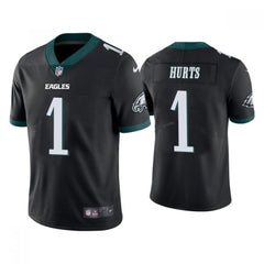Youth Philadelphia Eagles #1 Jalen Hurts Black Vapor Untouchable Limited Stitched Football Jersey 