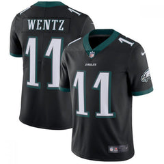 Youth Philadelphia Eagles #11 Carson Wentz Black Vapor Untouchable Limited Stitched NFL Jersey 