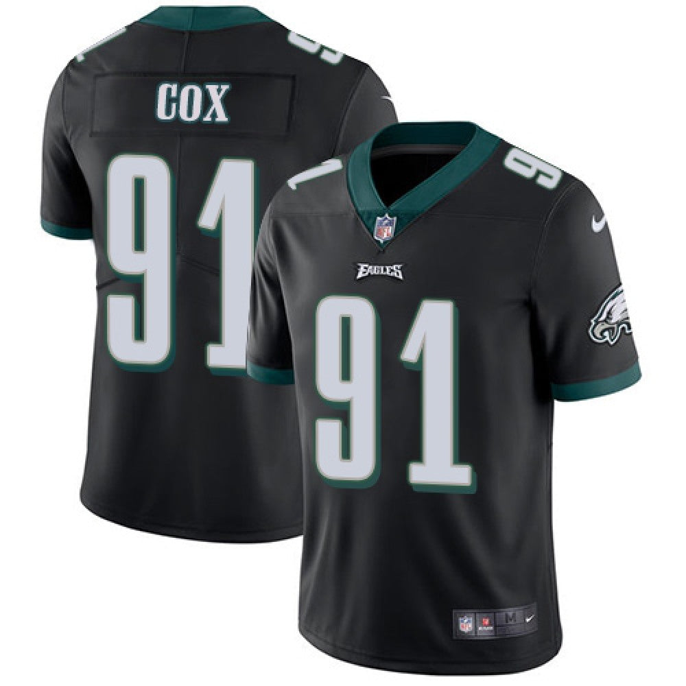 Youth Philadelphia Eagles #91 Fletcher Cox Black Vapor Untouchable Limited Stitched Football Jersey 