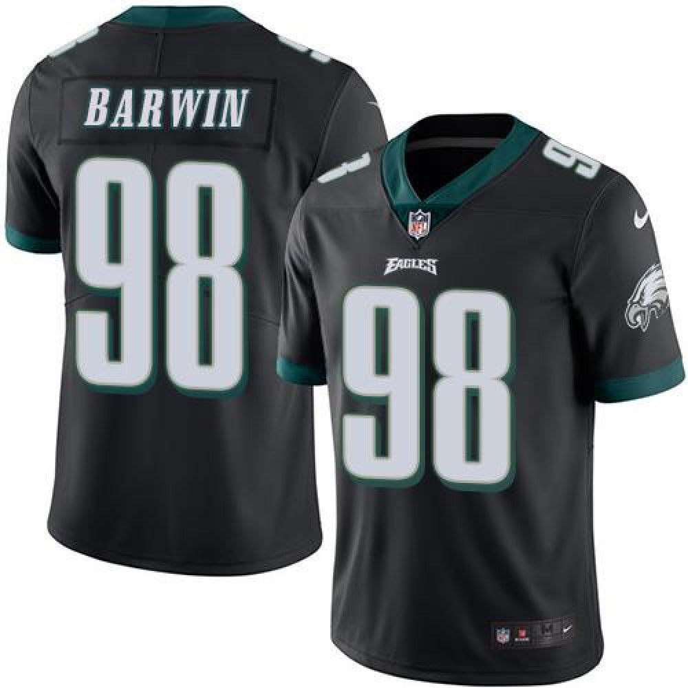 Eagles #98 Connor Barwin Black Youth Stitched NFL Limited Rush Jersey 