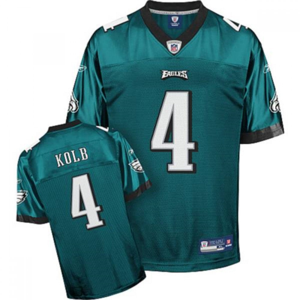 Eagles #4 Kevin Kolb Green Stitched Youth NFL Jersey 