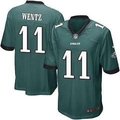 Eagles #11 Carson Wentz Midnight Green Team Color Youth Stitched NFL New Elite Jersey 