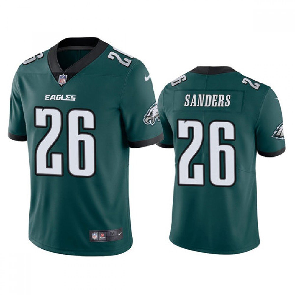 Youth Philadelphia Eagles #26 Miles Sanders Green Vapor Untouchable Limited Stitched Football Jersey 