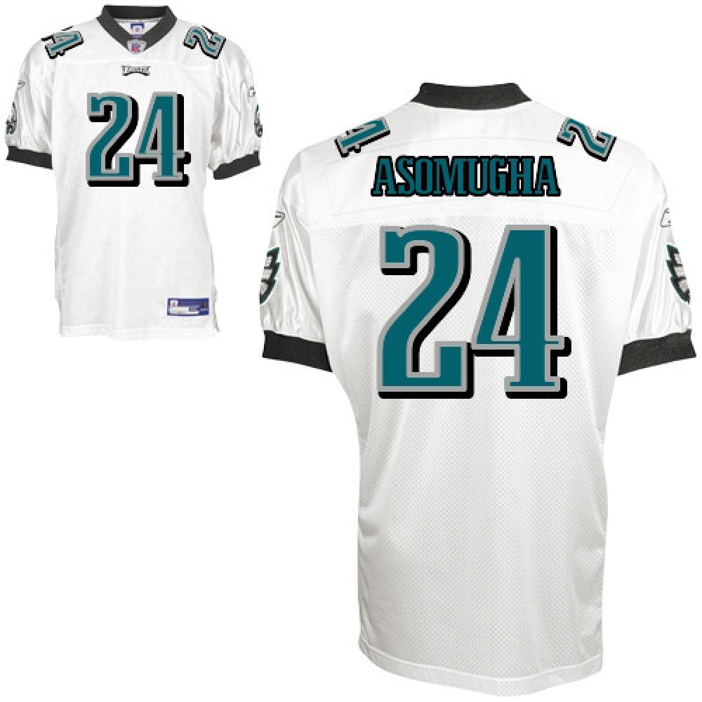 Eagles #24 Nnamdi Asomugha White Stitched Youth NFL Jersey 