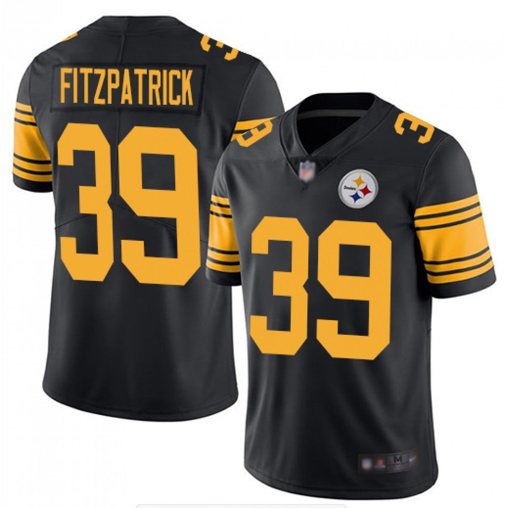 Youth Pittsburgh Steelers #39 Minkah Fitzpatrick Black 2019 Color Rush Stitched NFL Jersey 