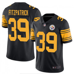 Youth Pittsburgh Steelers #39 Minkah Fitzpatrick Black 2019 Color Rush Stitched NFL Jersey 