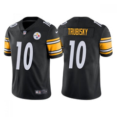 Youth Pittsburgh Steelers #10 Mitchell Trubisk Black Vapor Untouchable Limited Stitched Jersey 