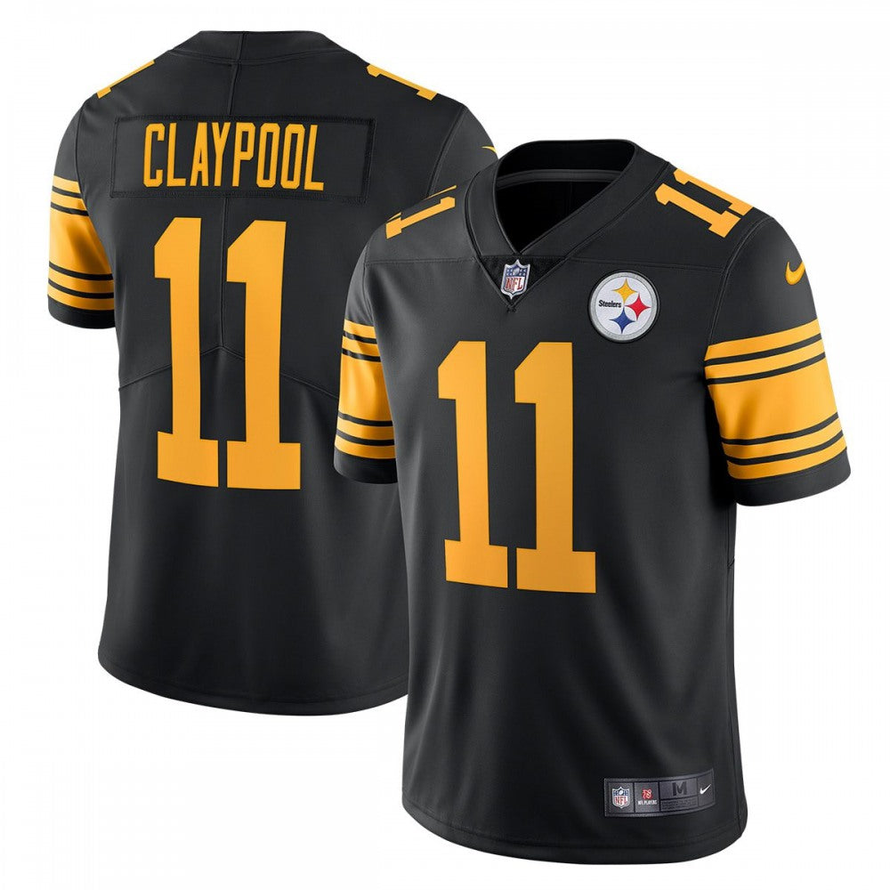 Youth Pittsburgh Steelers #11 Chase Claypool Black Color Rush Limited Stitched NFL Jersey 