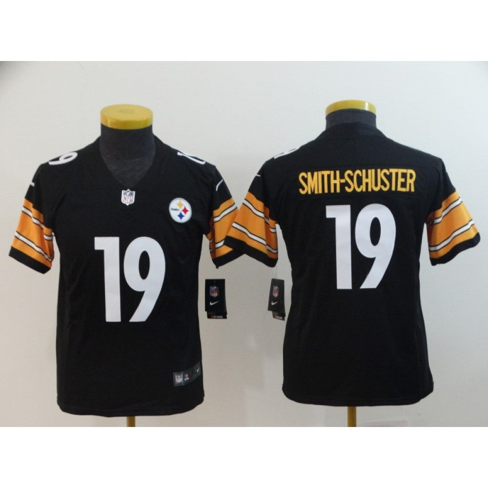 Youth Pittsburgh Steelers #19 JuJu Smith-Schuster Black Vapor Untouchable Limited Stitched NFL Jersey 
