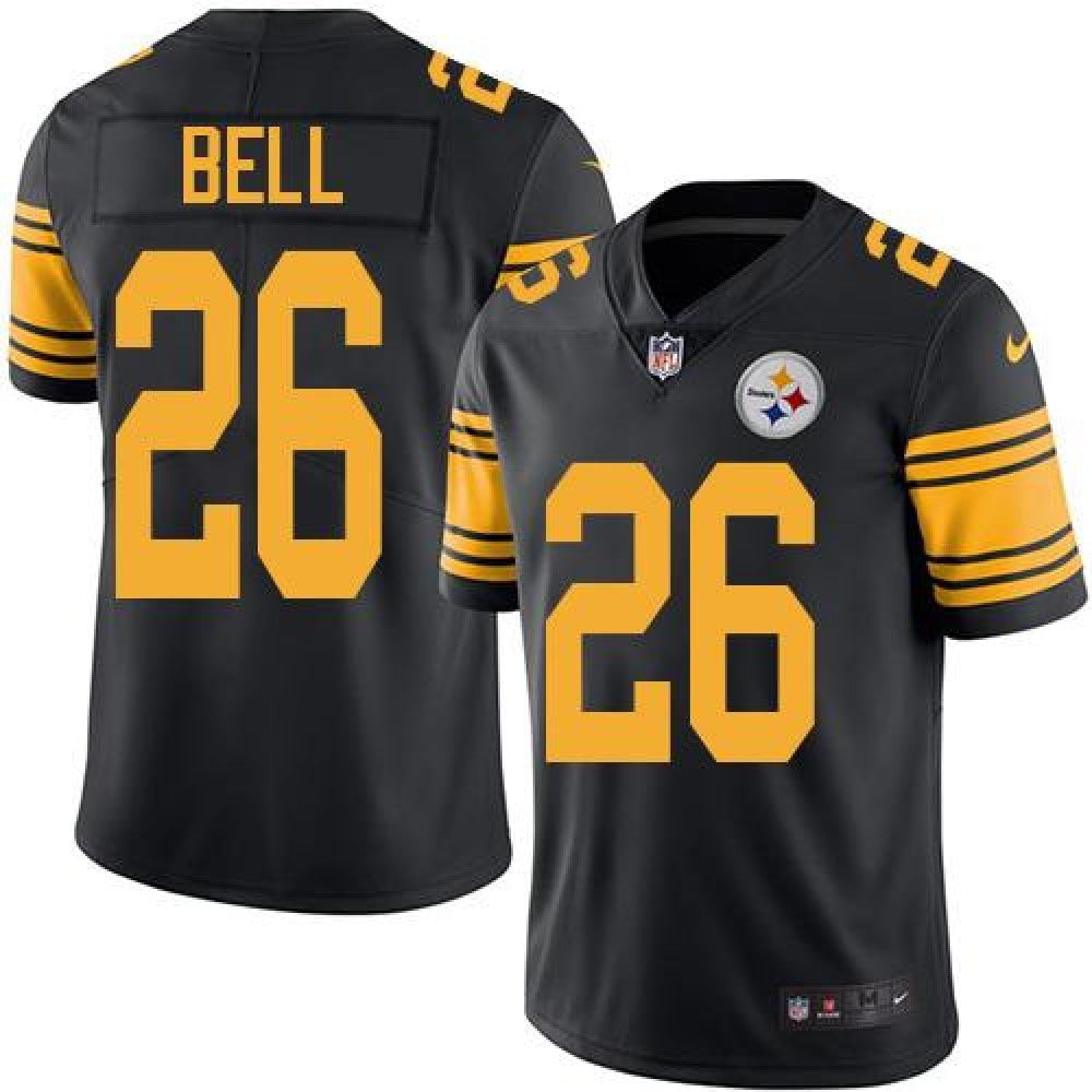 Steelers #26 Le'Veon Bell Black Youth Stitched NFL Limited Rush Jersey 