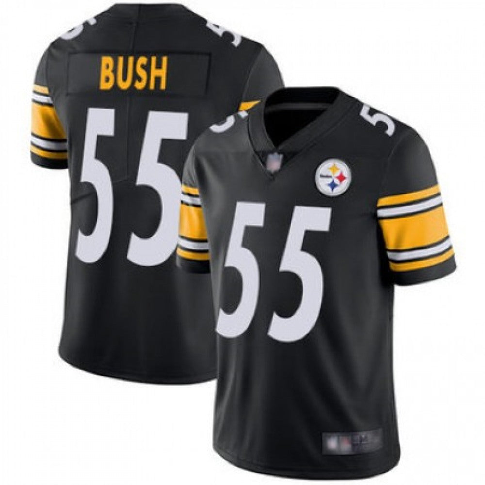 Youth Pittsburgh Steelers #55 Devin Bush Black Vapor Untouchable Limited Stitched Jersey 