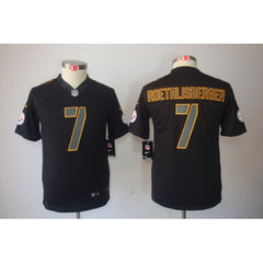 Youth Pittsburgh Steelers #7 Ben Roethlisberger Black 2018 Impact Limited Stitched NFL Jersey 