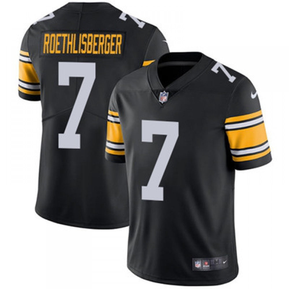 Youth Pittsburgh Steelers #7 Ben Roethlisberger Black Vapor Untouchable Limited Stitched NFL Jersey 